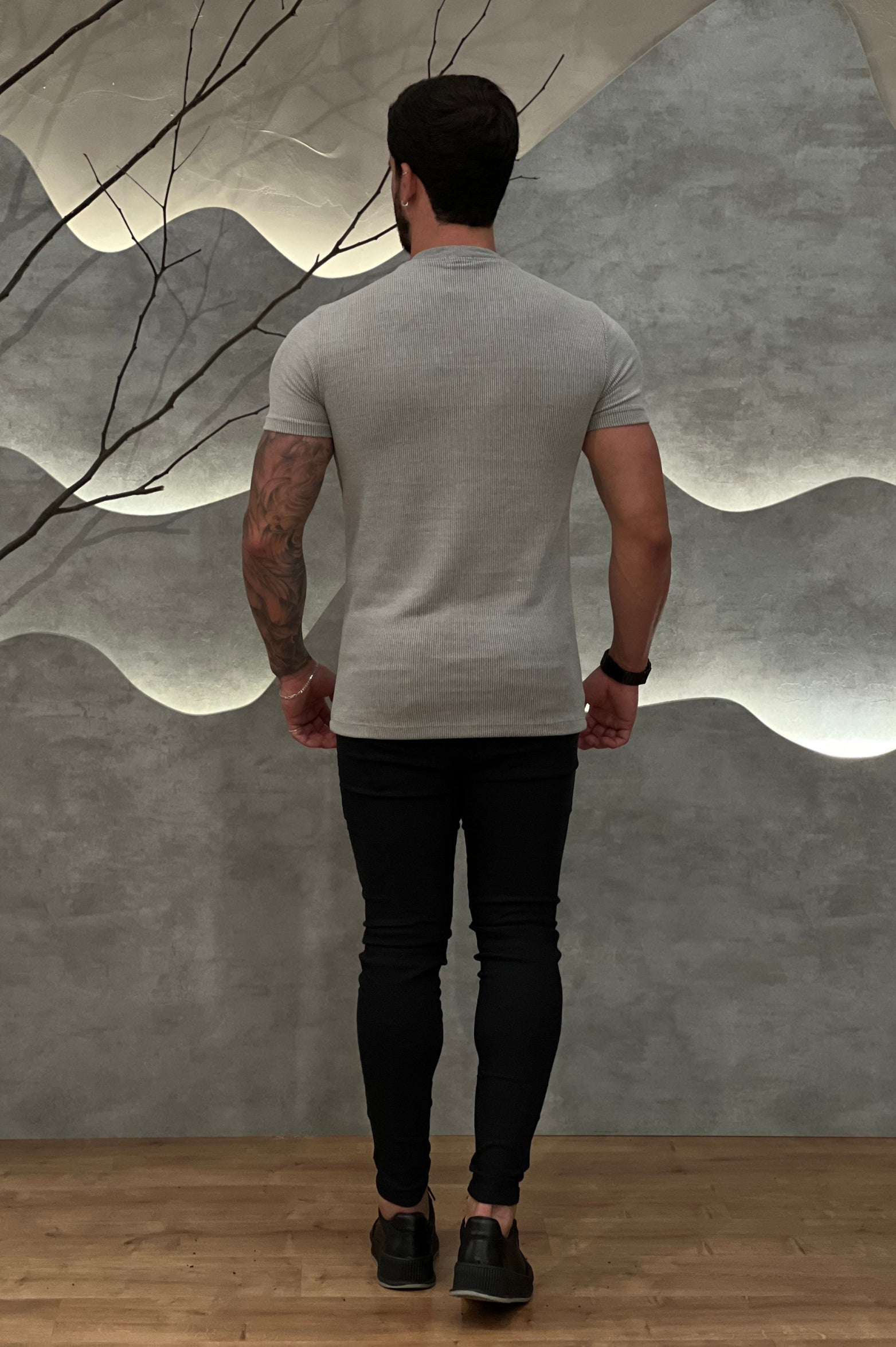 Camisa Tricochamp Canelada Zeus Cinza Espacial