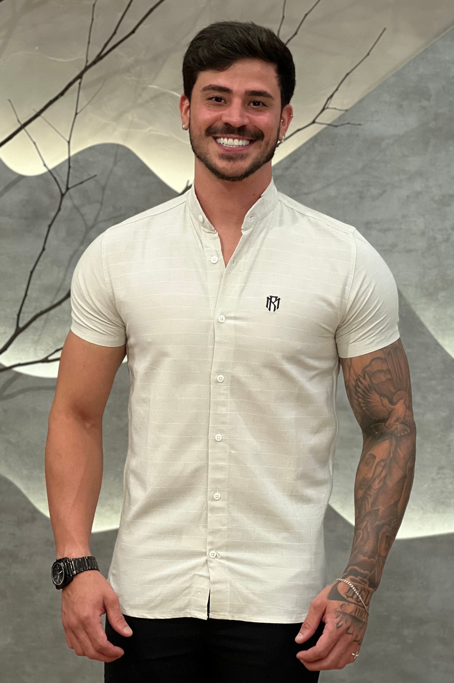 Camisa Raveman Cinza Claro Zeus