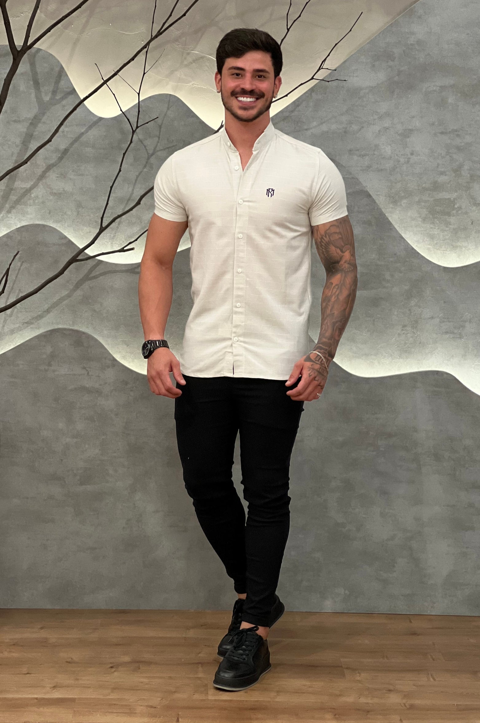 Camisa Raveman Cinza Claro Zeus