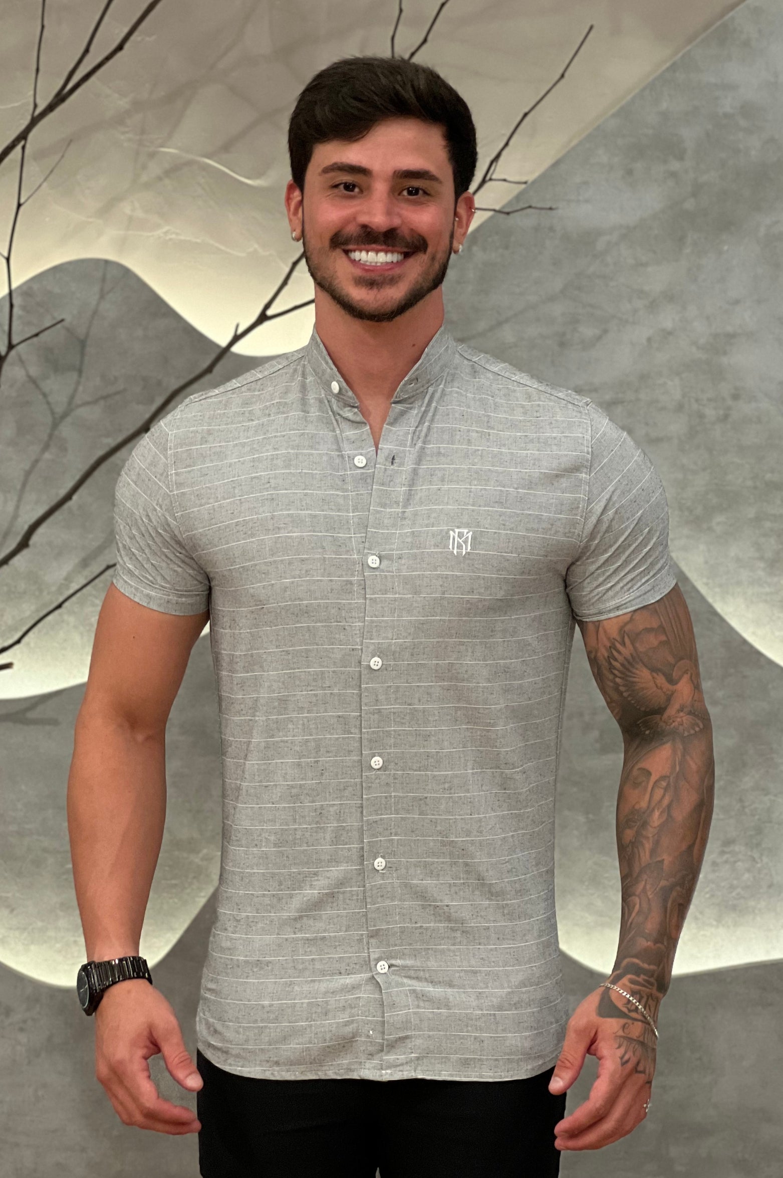 Camisa Raveman Cinza Zeus