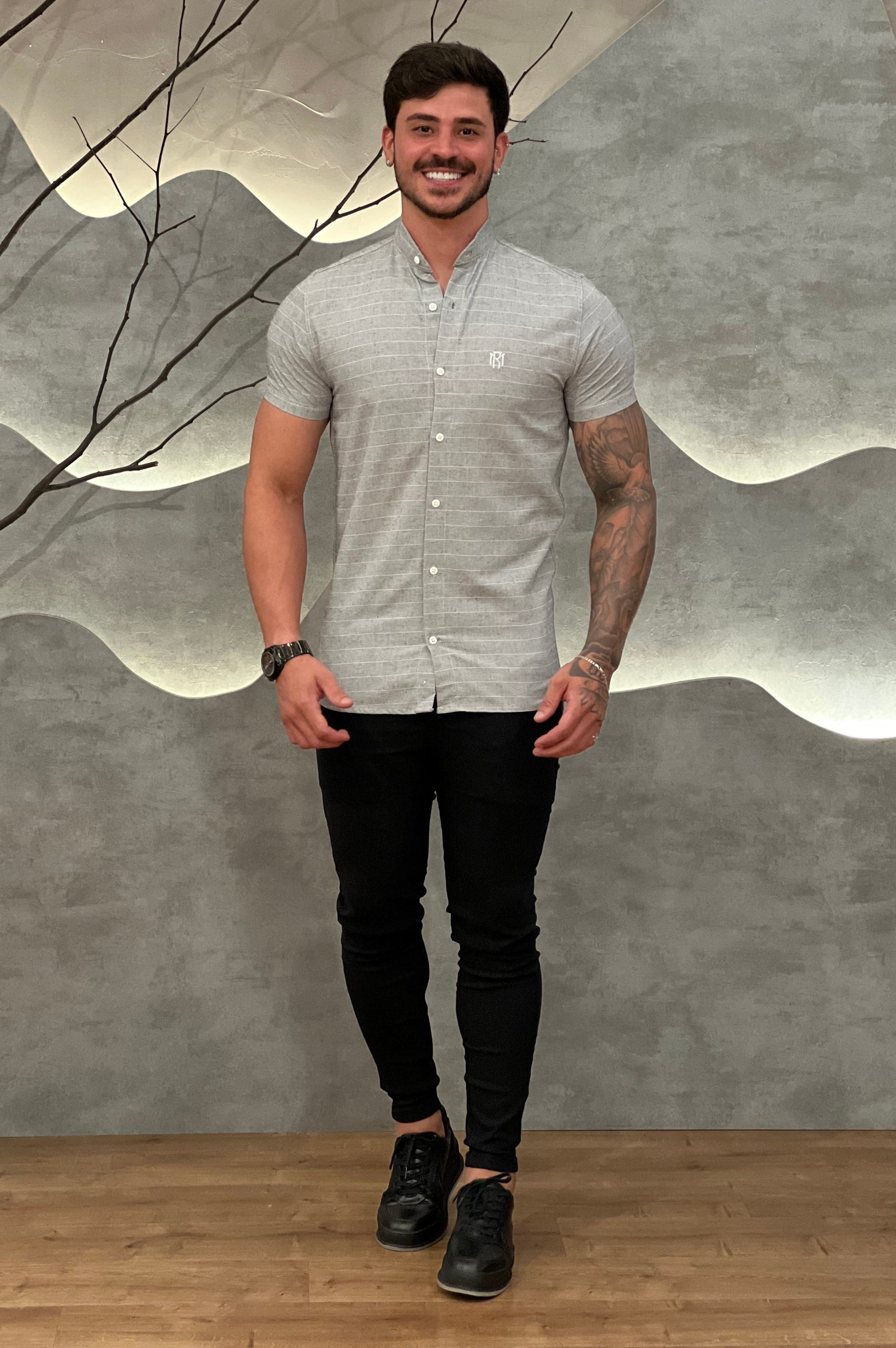 Camisa Raveman Cinza Zeus