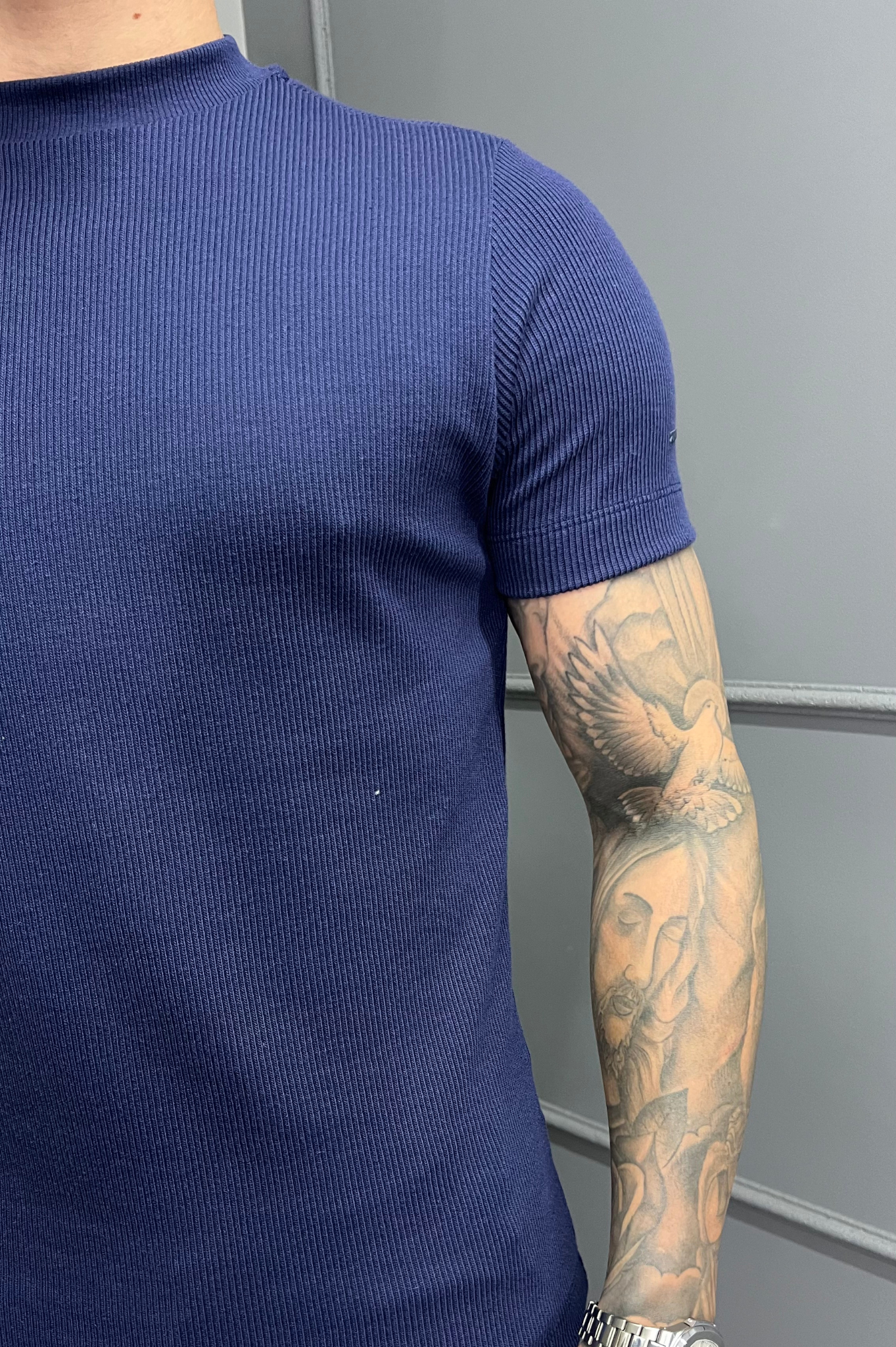 Camisa Tricochamp Canelada Zeus Azul Marinho