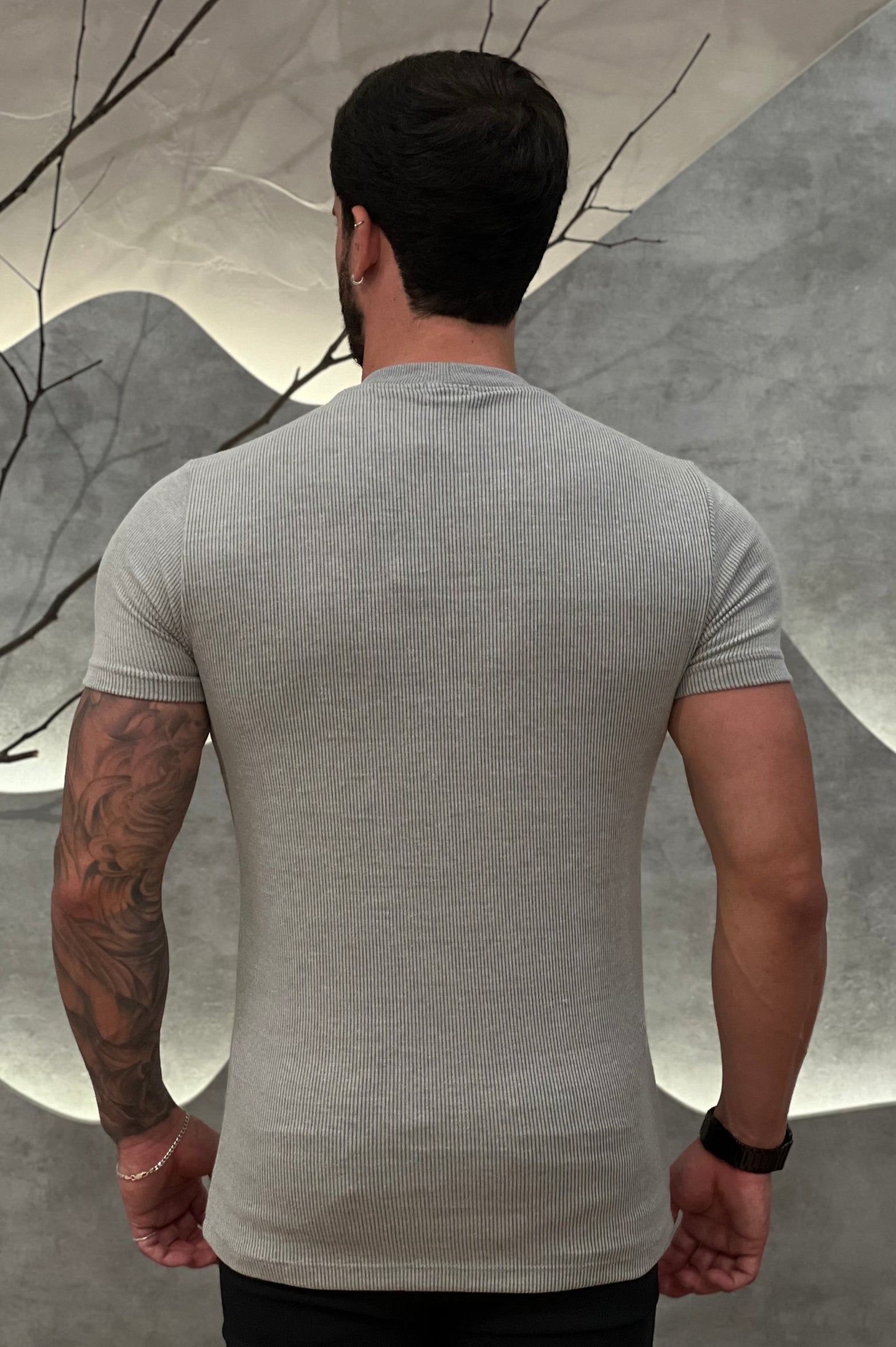 Camisa Tricochamp Canelada Zeus Cinza Espacial