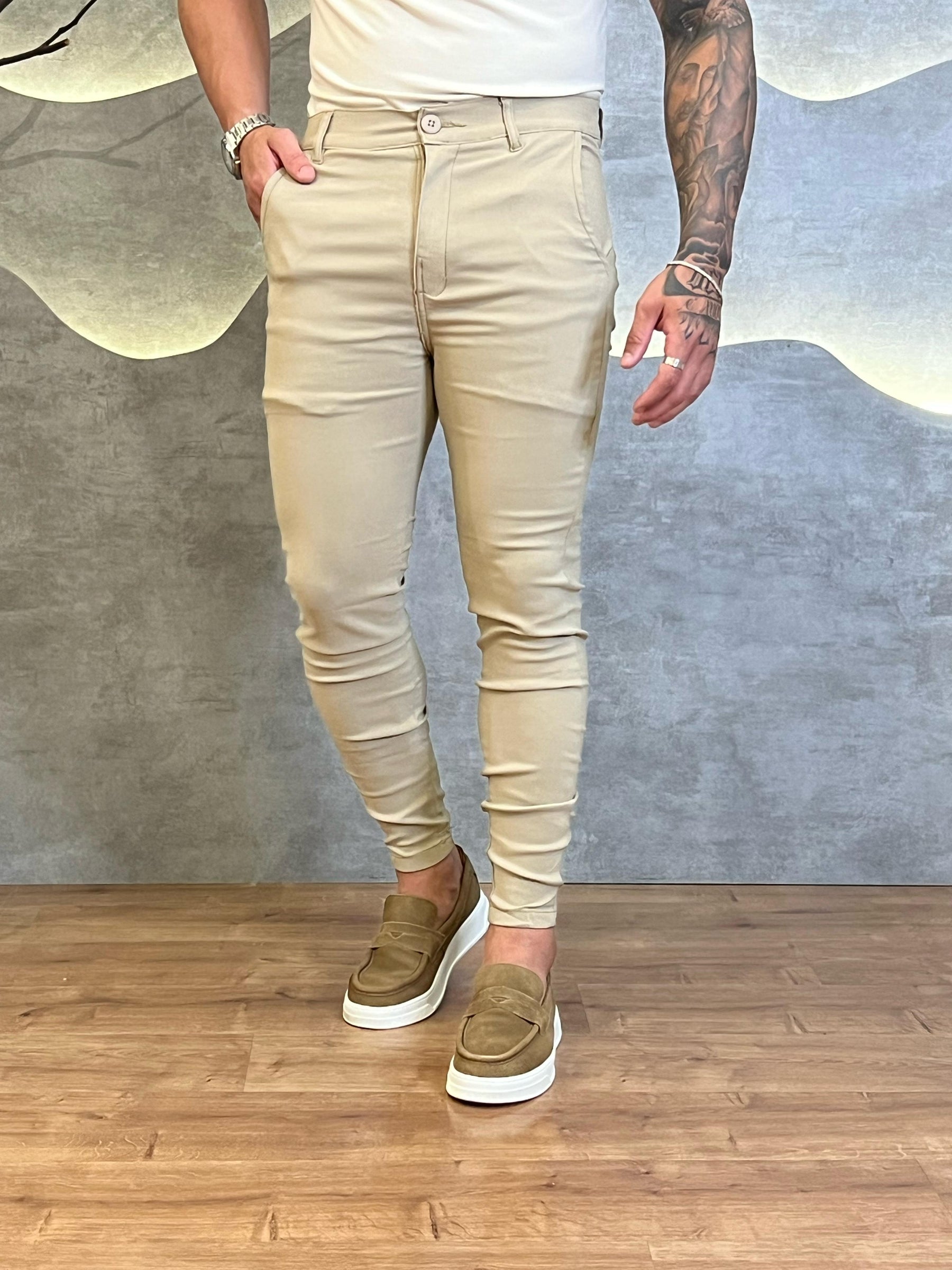 Calça Alfaiataria Bengaline Com Elastano