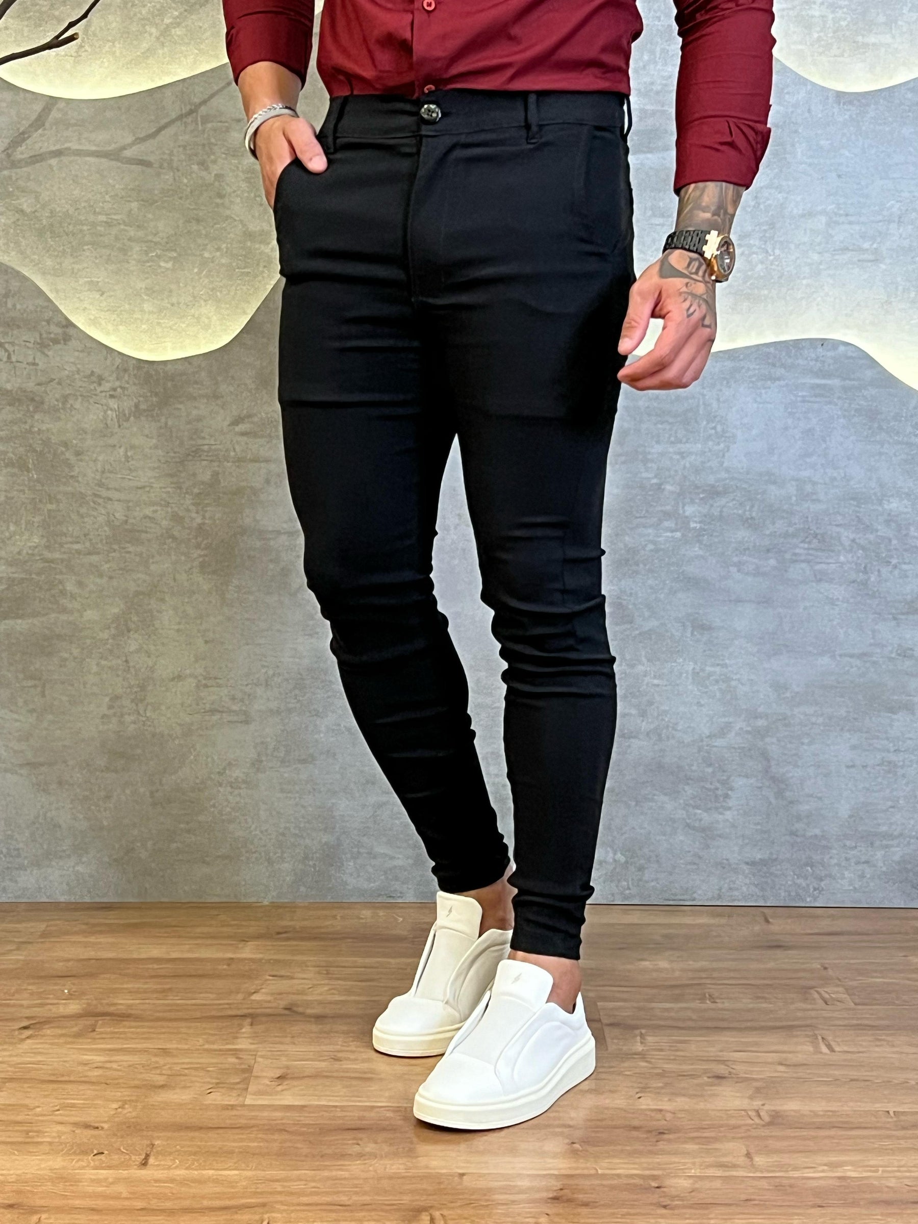 Calça Alfaiataria Bengaline Com Elastano