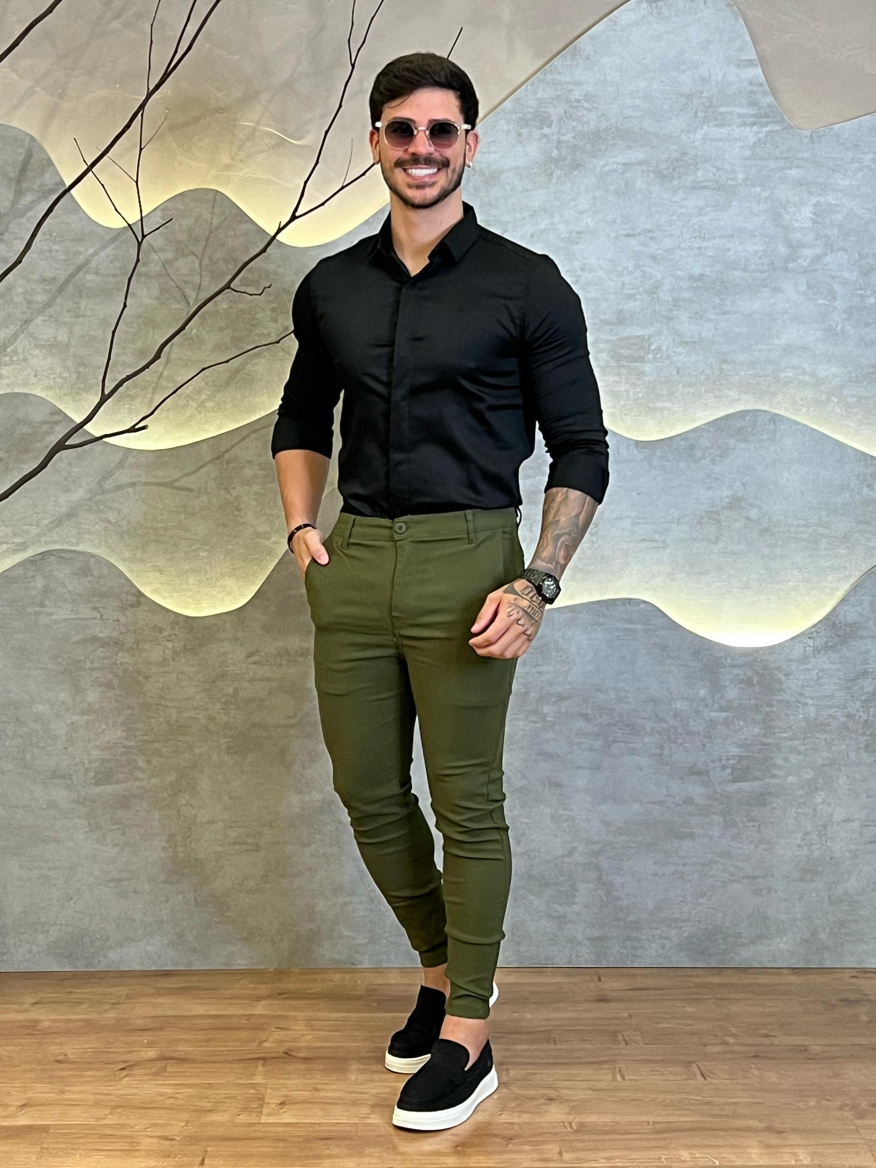 Calça Alfaiataria Bengaline Com Elastano