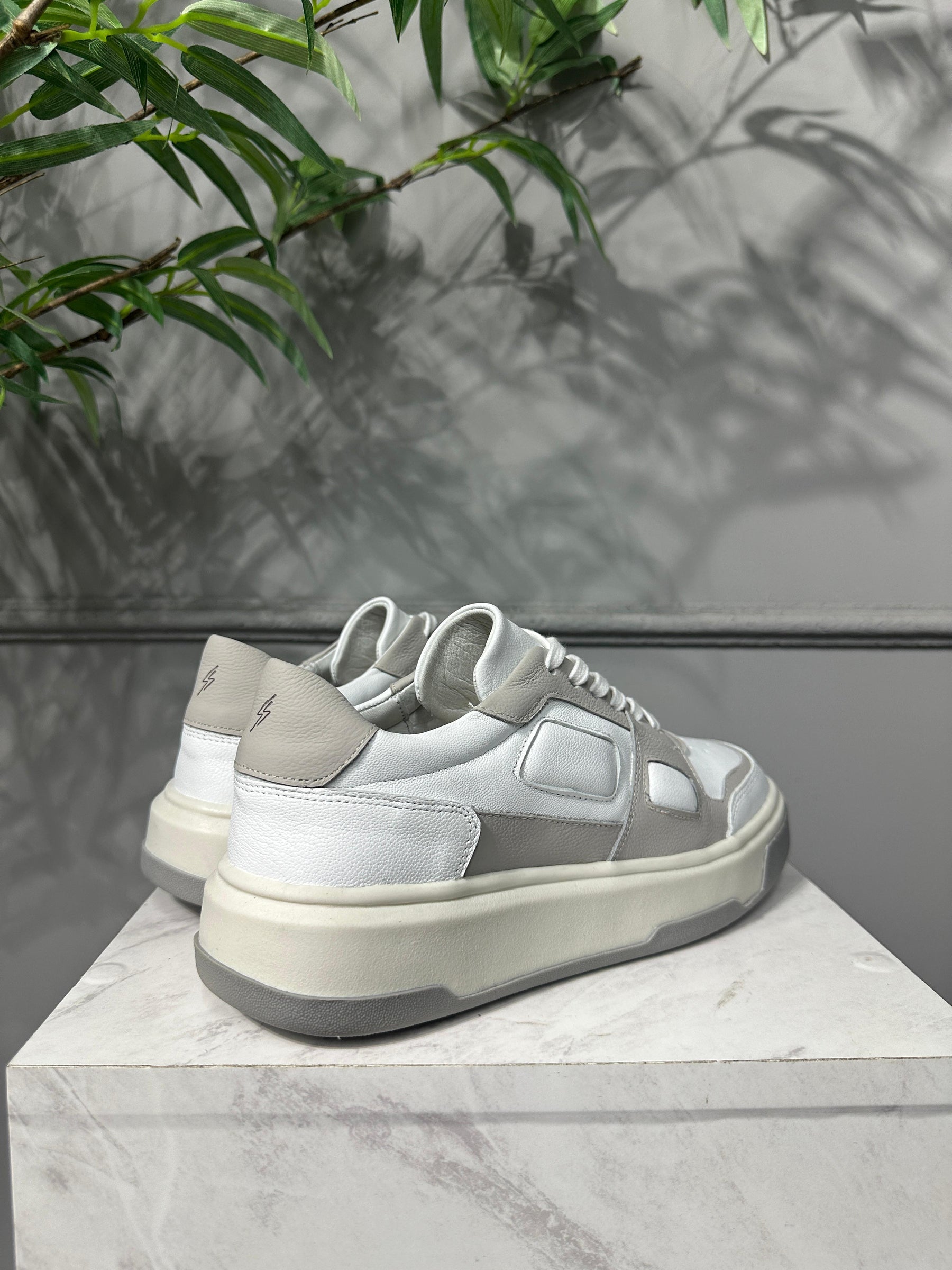 Calçado Sneaker Lennox Branco/ Cinza