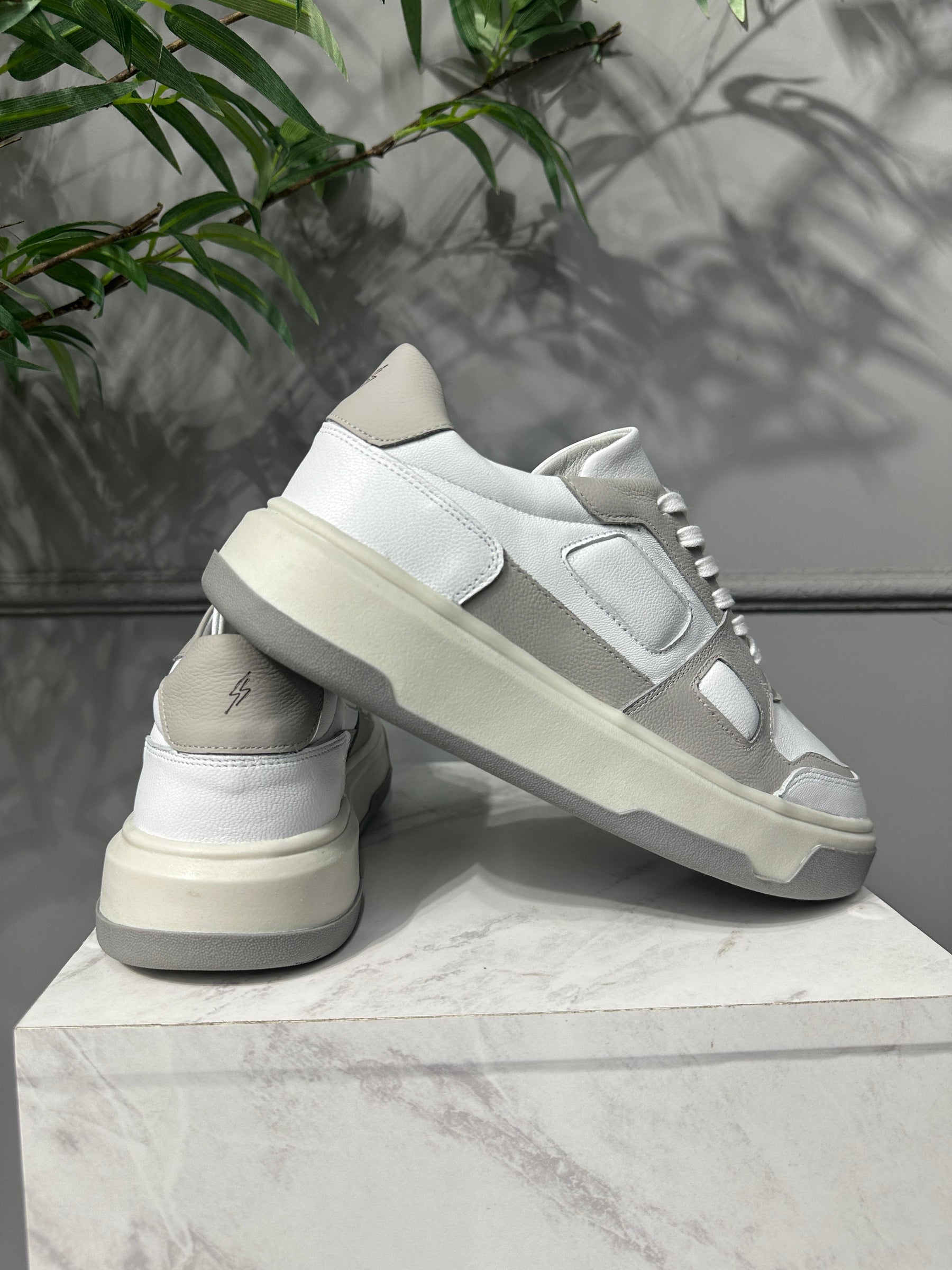 Calçado Sneaker Lennox Branco/ Cinza