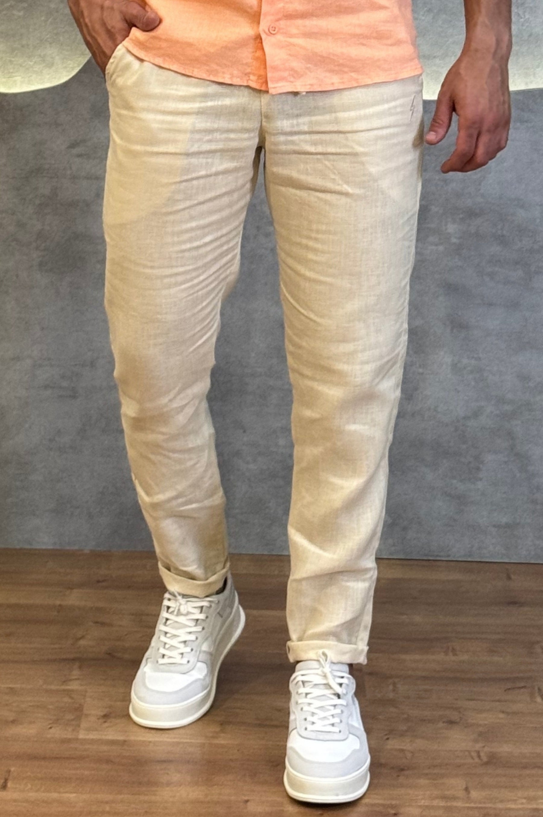Calça 100% Linho Zeus