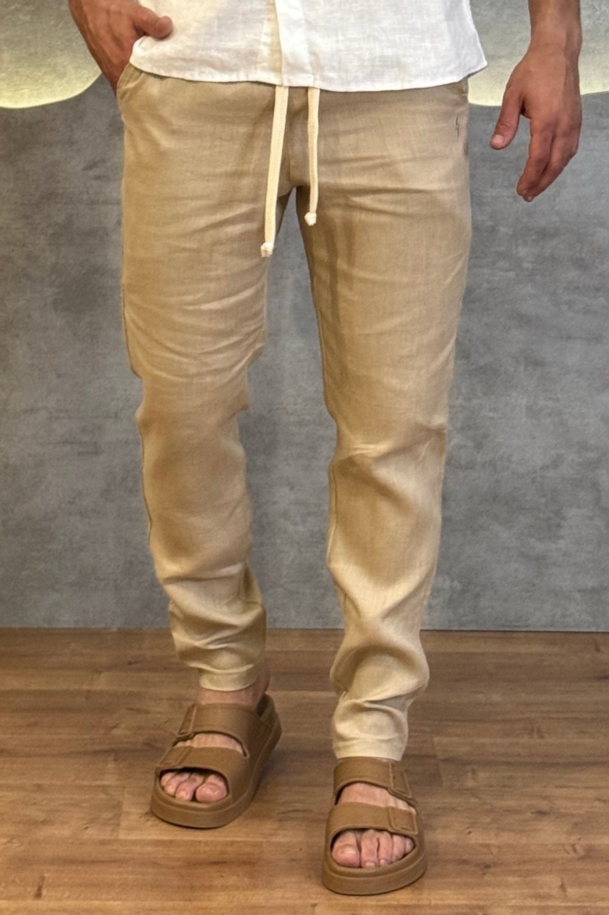 Calça 100% Linho Zeus