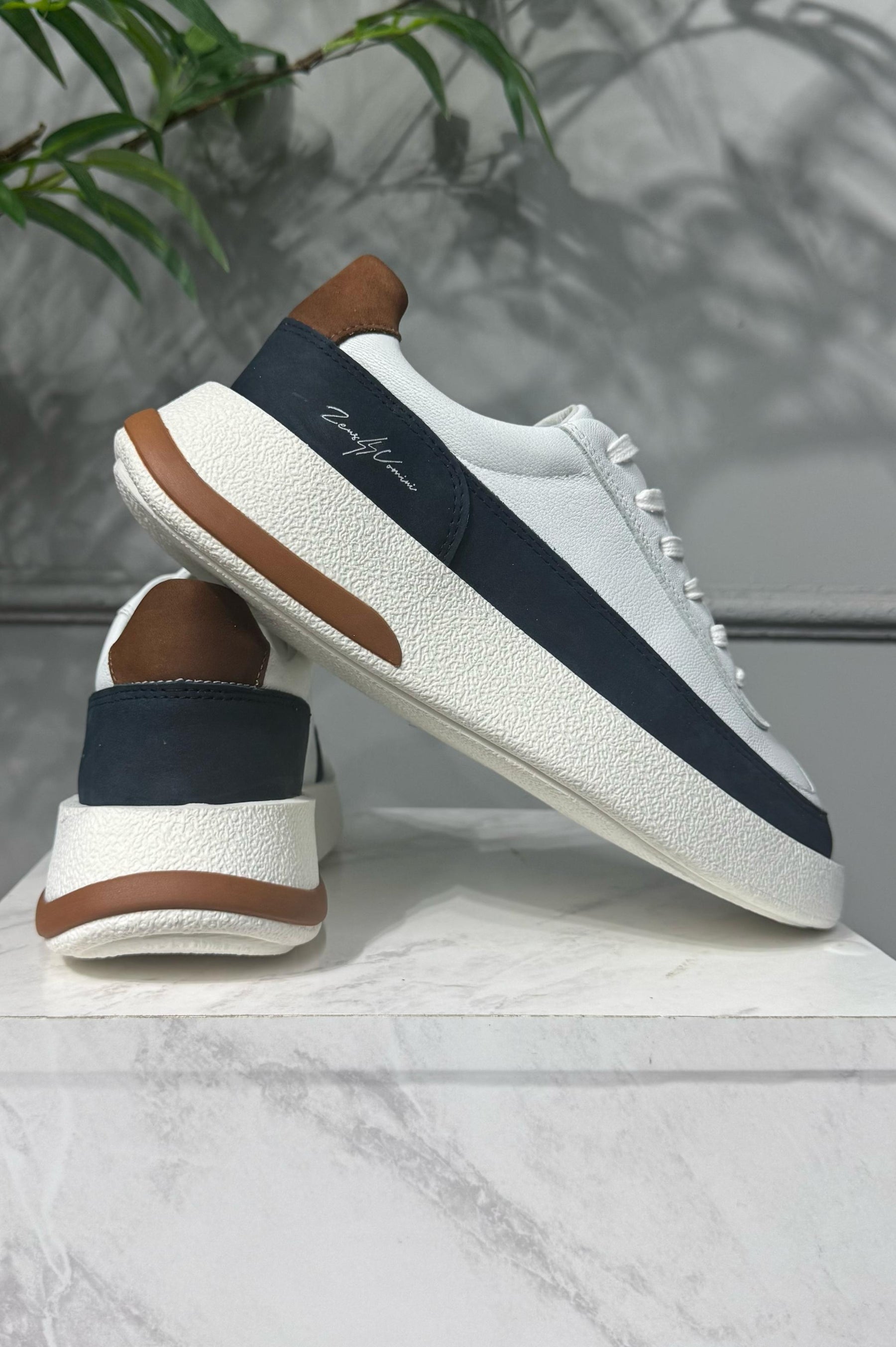 Calçado Plataforma 2.0 Branco/Azul