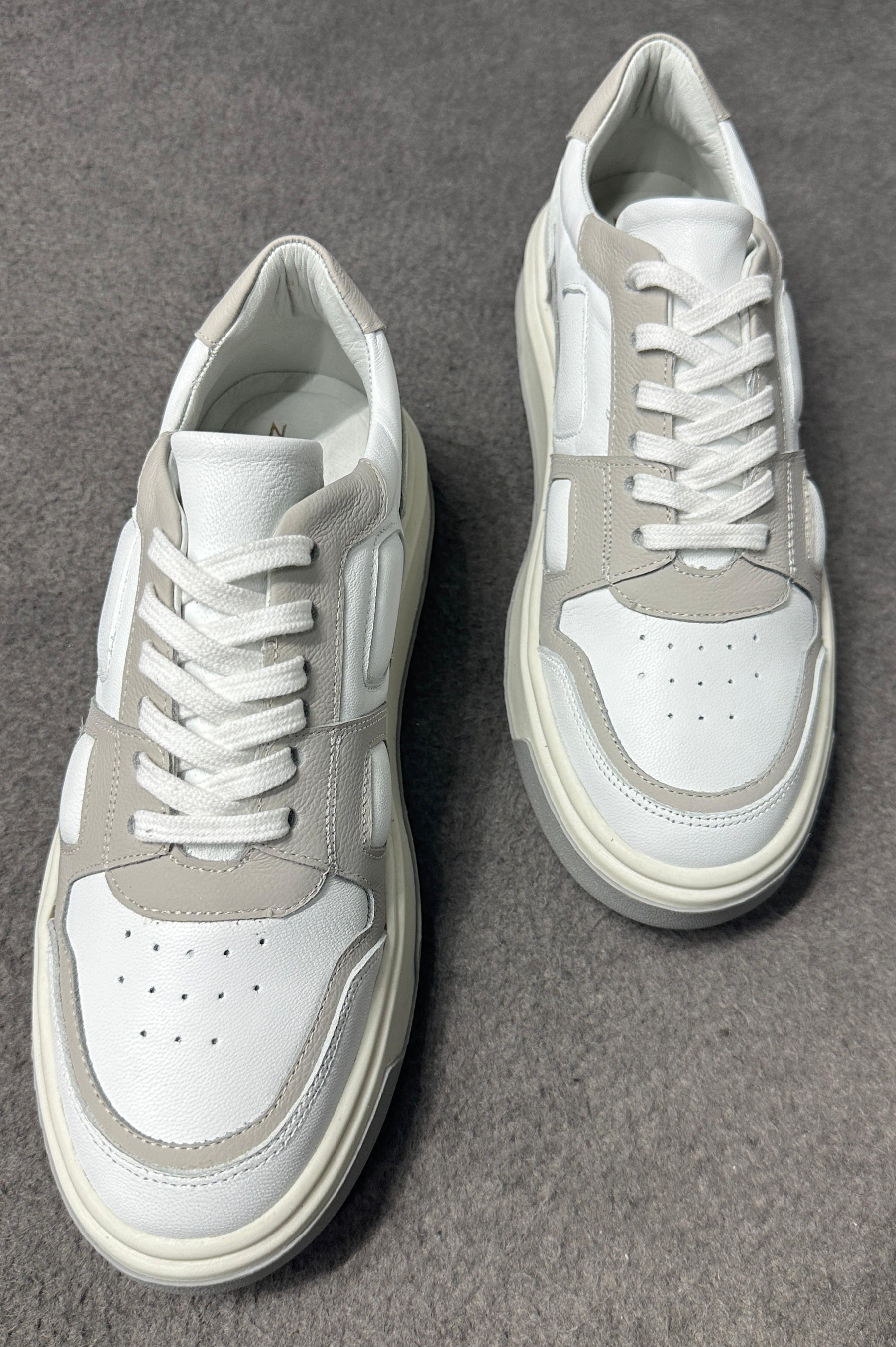 Calçado Sneaker Lennox Branco/Cinza