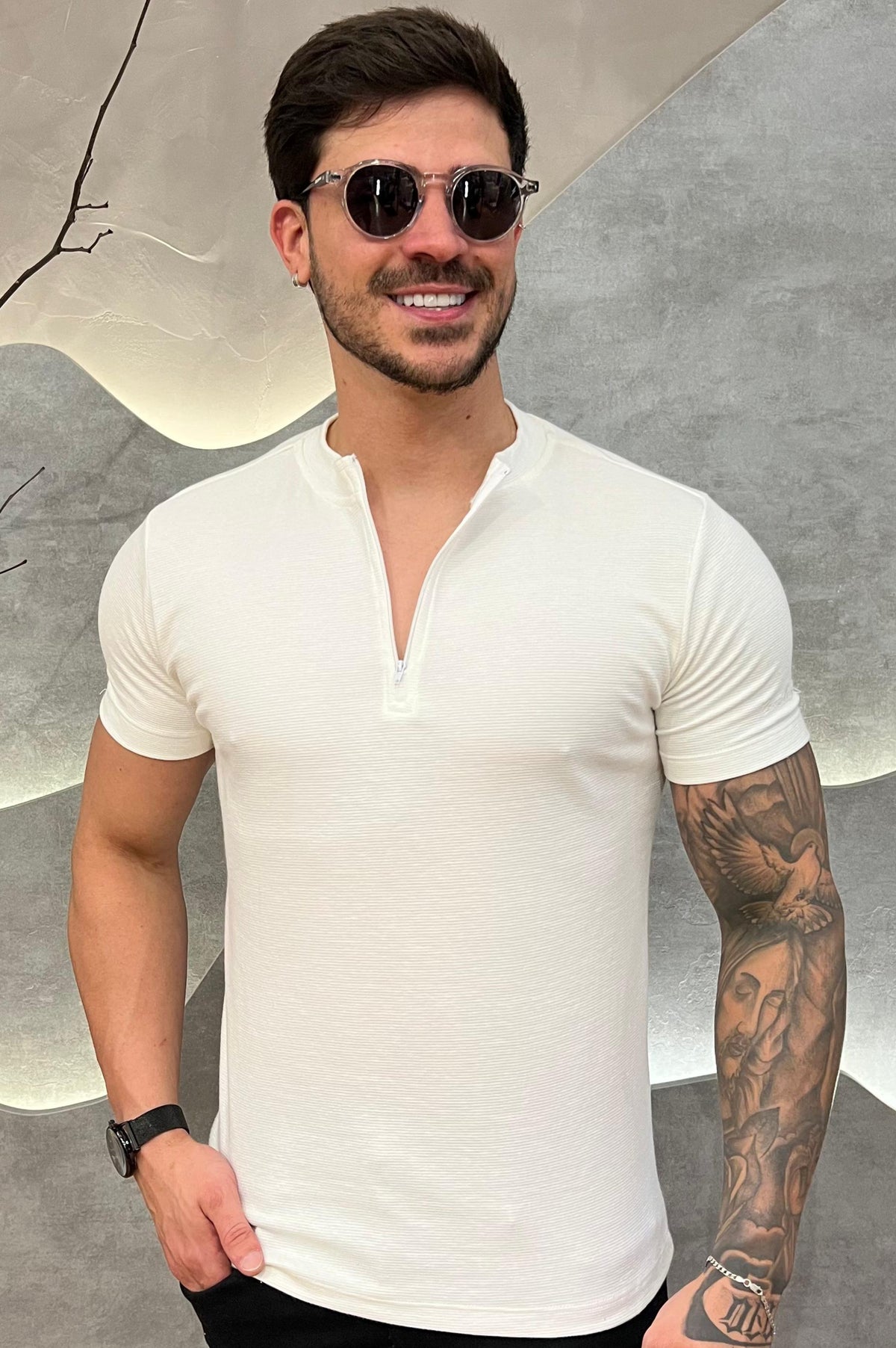 Camisa Half Ziper