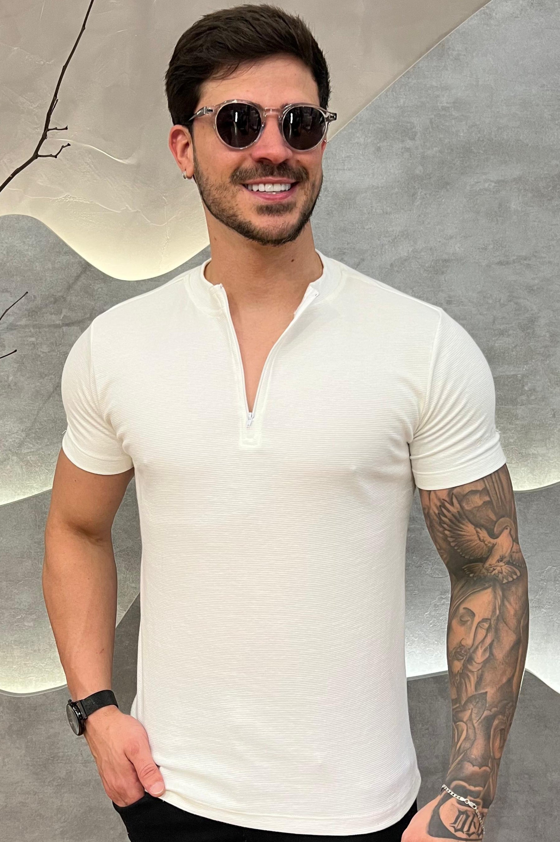 Camisa Half Ziper