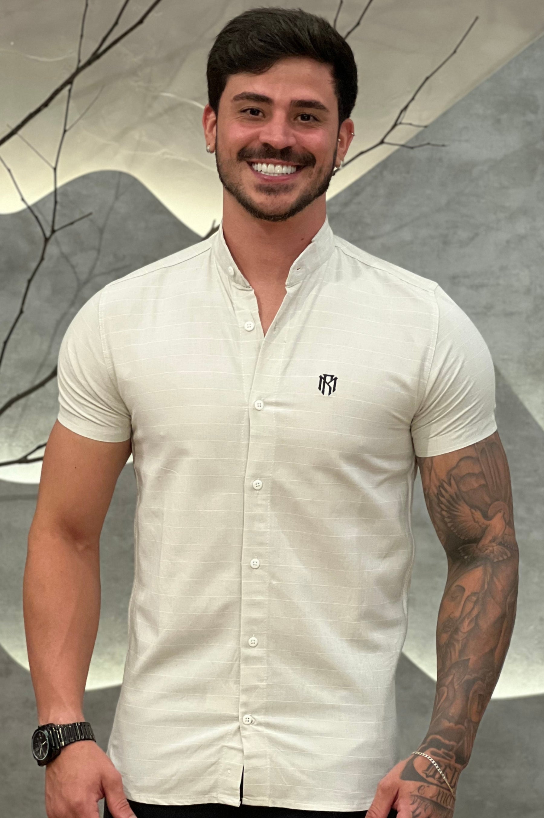 Camisa Raveman Cinza Claro Zeus