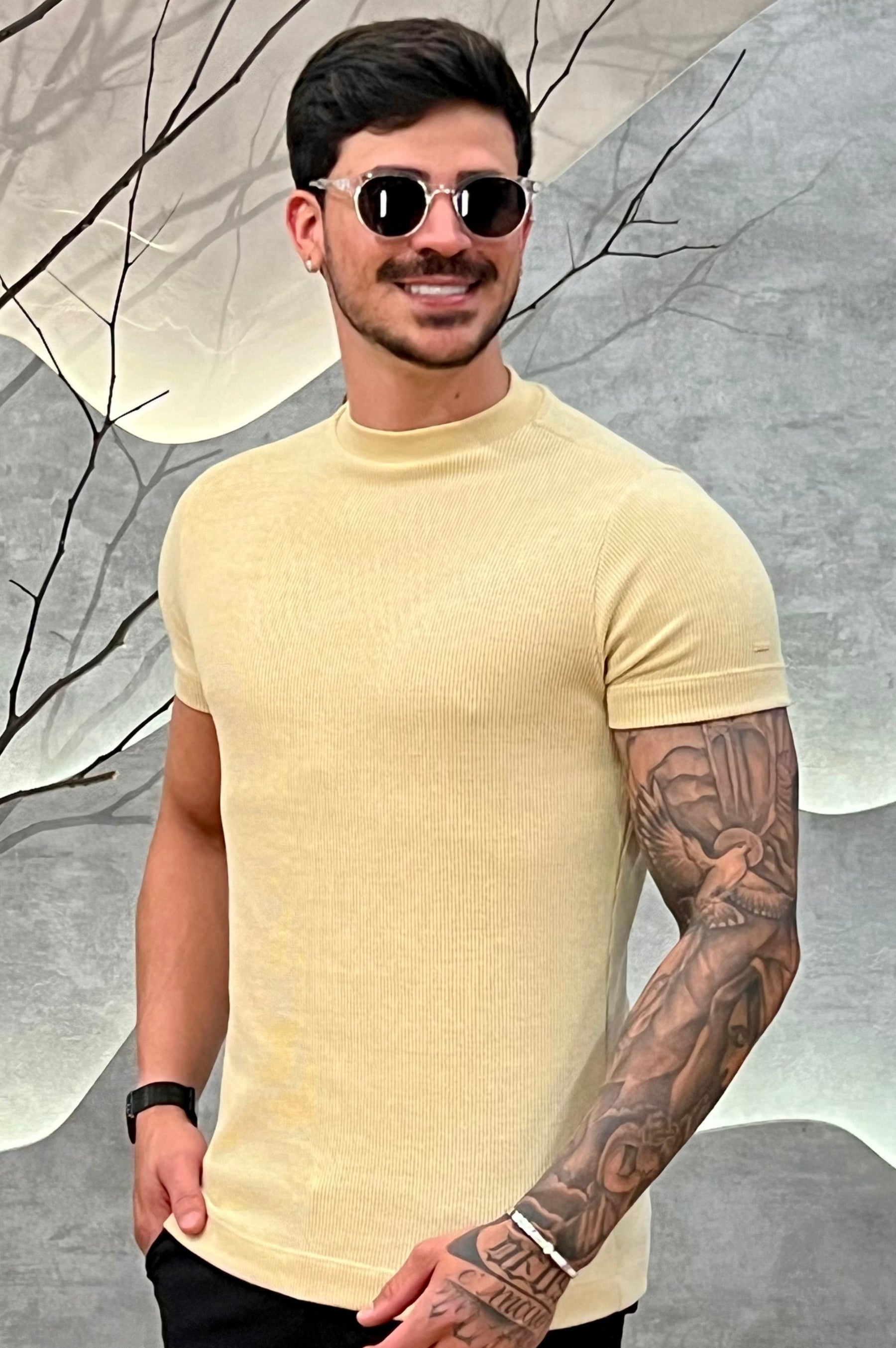 Camisa Tricochamp Canelada Zeus Palha