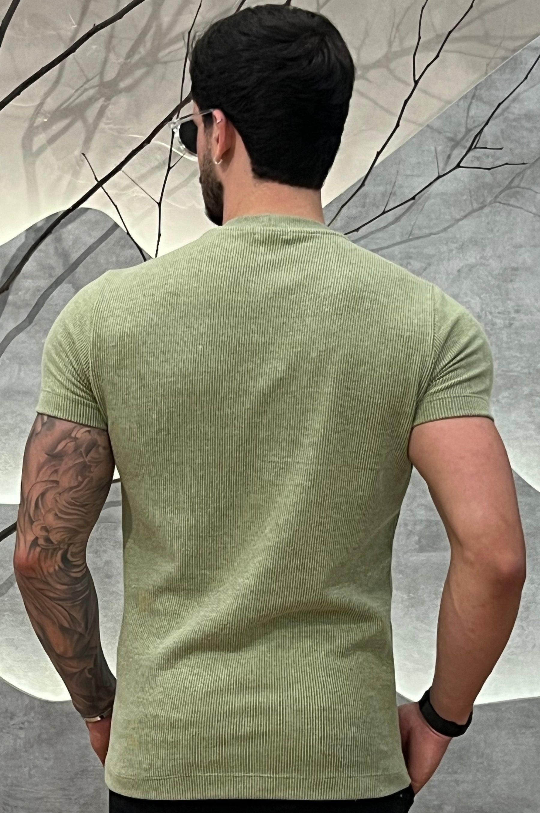Camisa Tricochamp Canelada Zeus Verde Claro