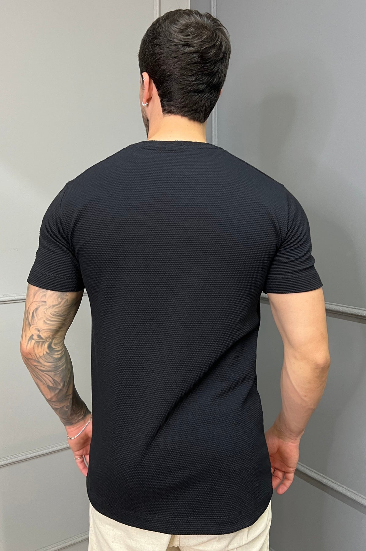 Camisa Texturizada Zeus- Preto