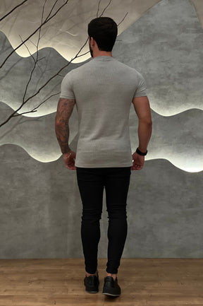 Camisa Tricochamp Canelada Zeus Cinza Espacial