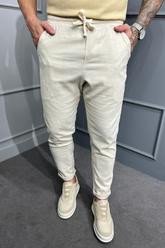 Calça Linho Zeus - Palha