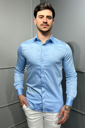 Camisa Social Acetinada Zeus