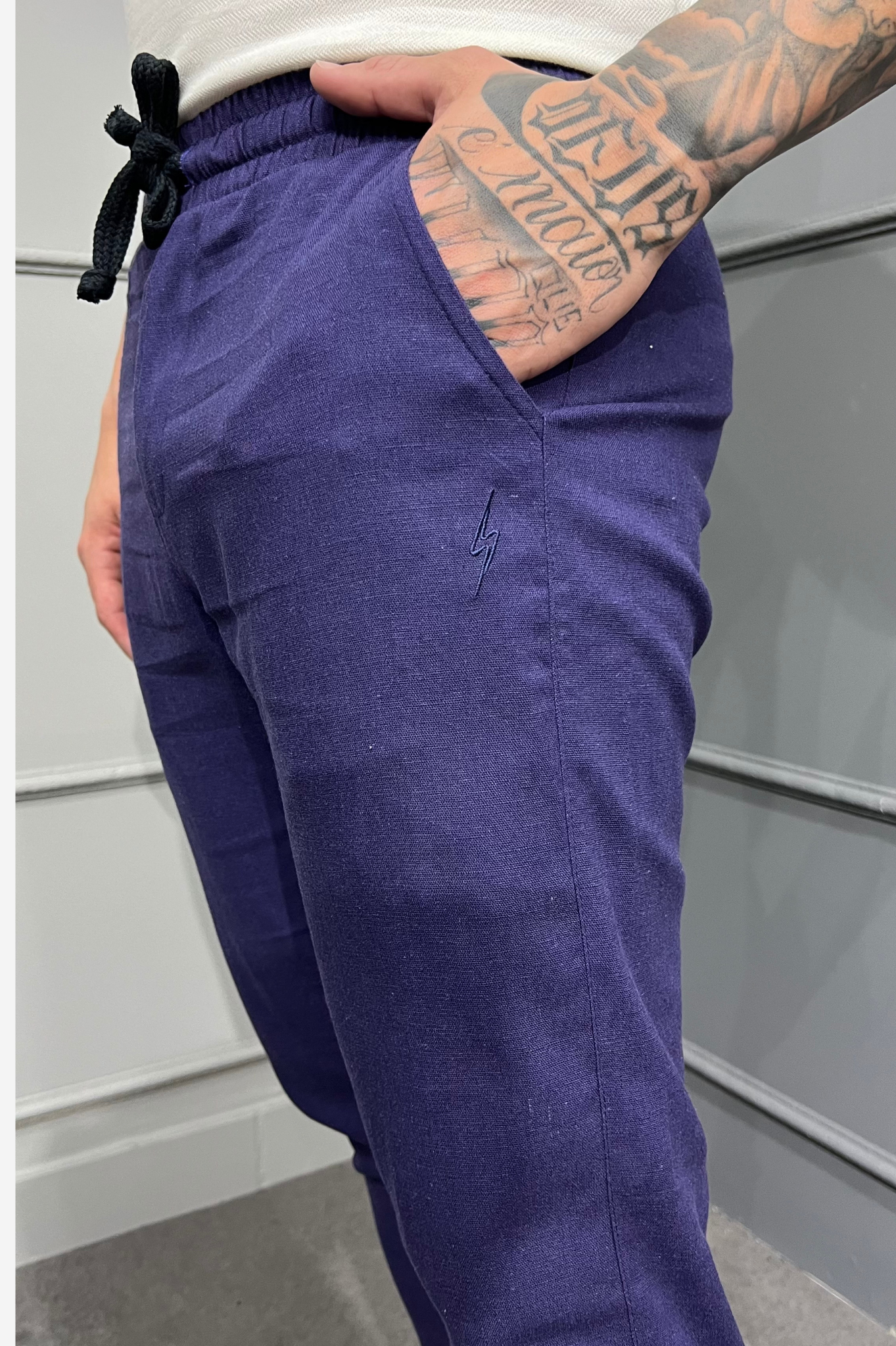 Calça linho Zeus - Azul