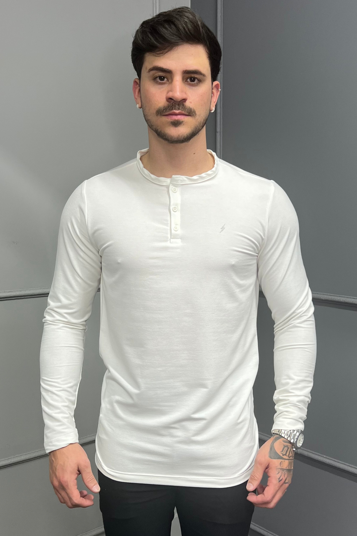 Gola Henley Manga Longa Zeus