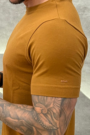 Camisa Piquet Pima Zeus Caramelo