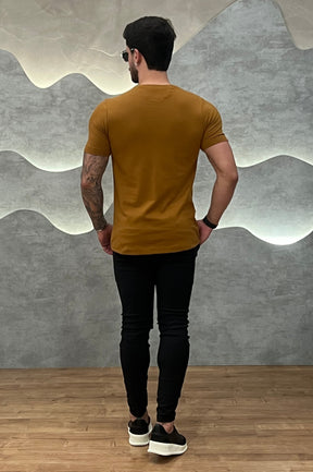 Camisa Piquet Pima Zeus Caramelo