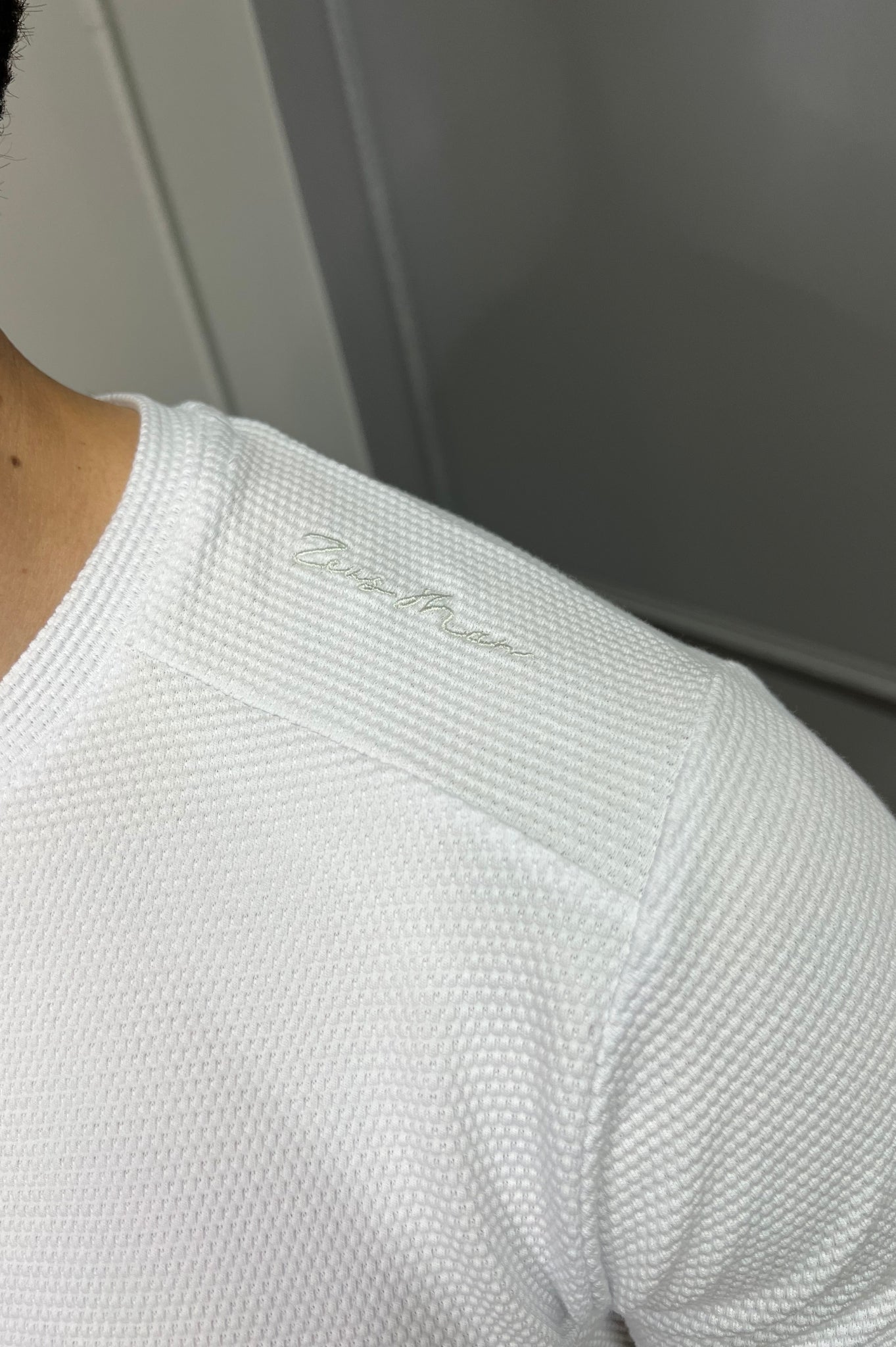 Camisa Texturizada Zeus - Branco