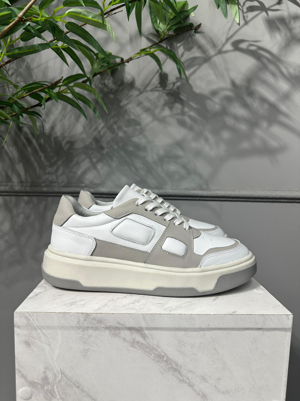 Calçado Sneaker Lennox Branco/ Cinza
