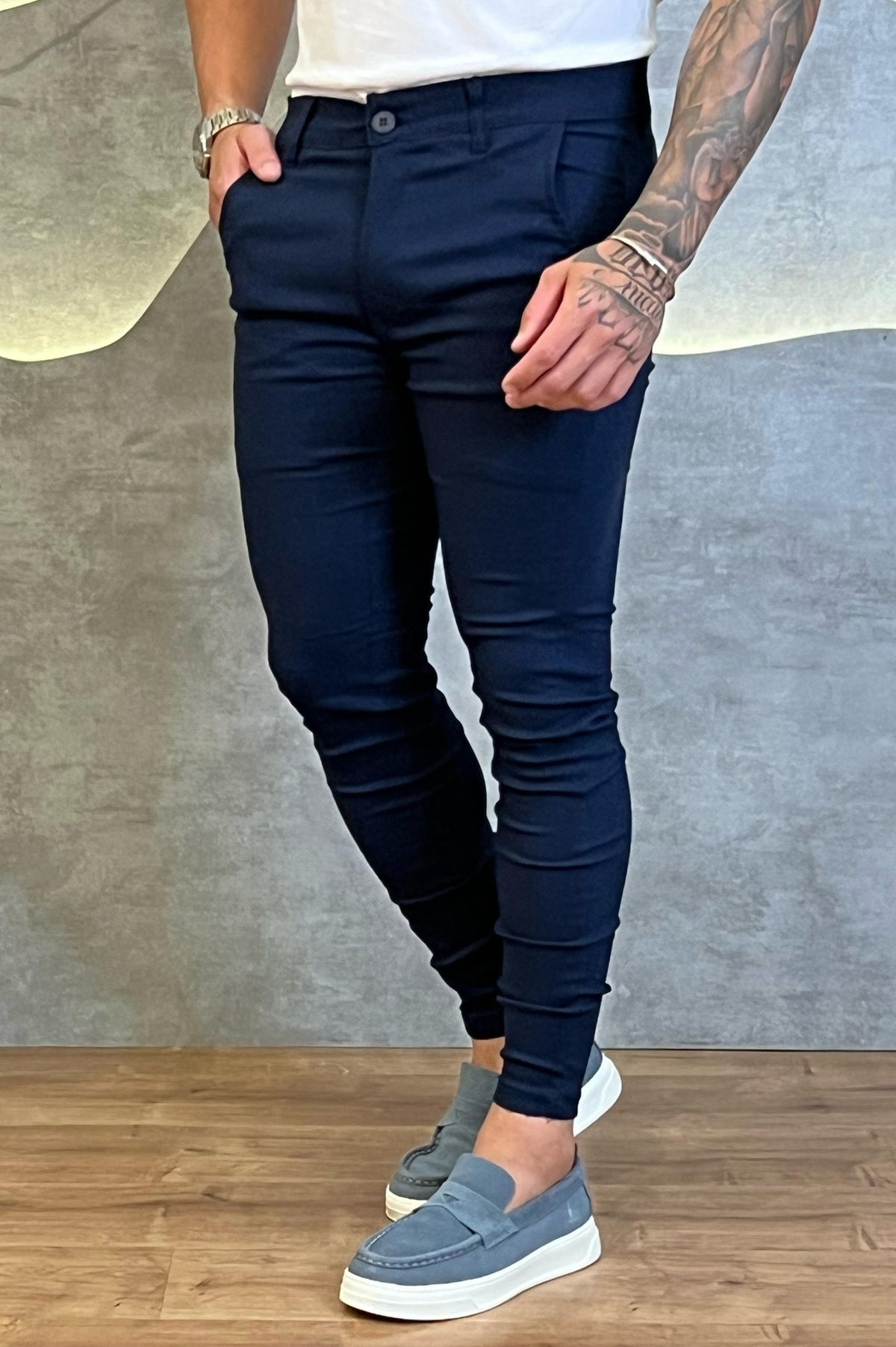 Calça Alfaiataria Bengaline Com Elastano