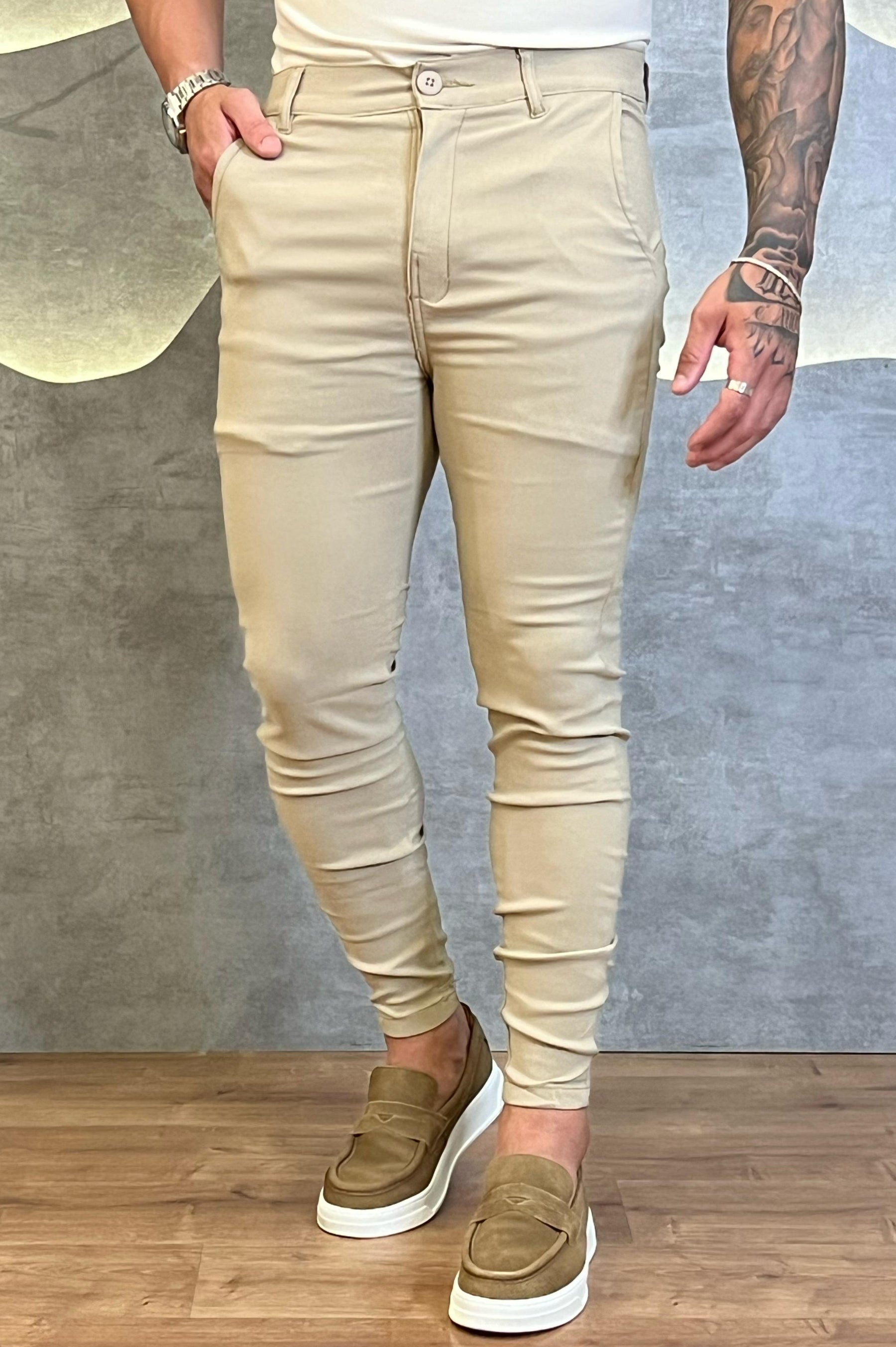 Calça Alfaiataria Bengaline Com Elastano