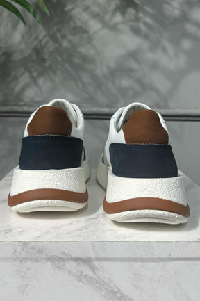 Calçado Plataforma 2.0 Branco/Azul