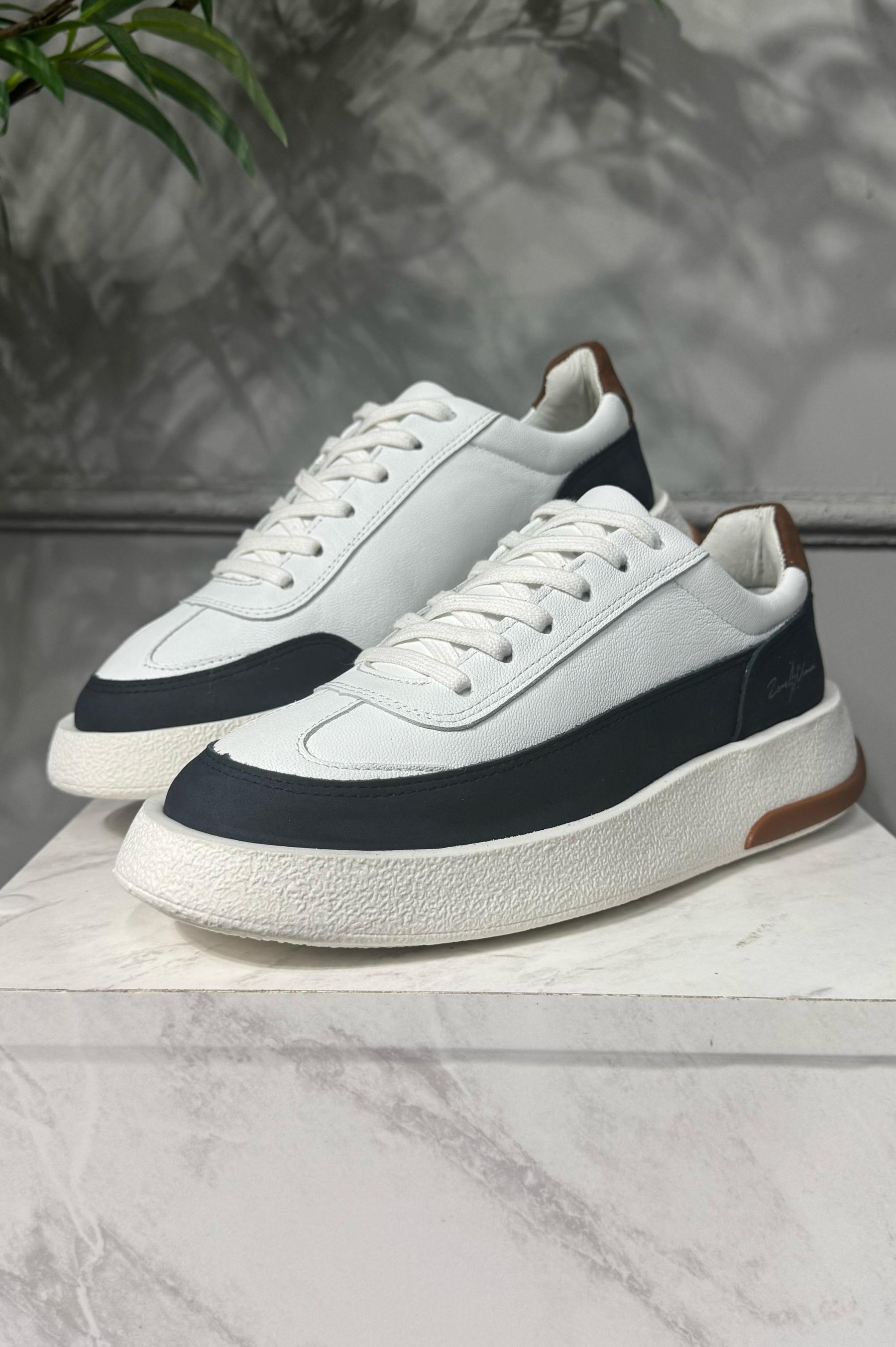 Calçado Plataforma 2.0 Branco/Azul