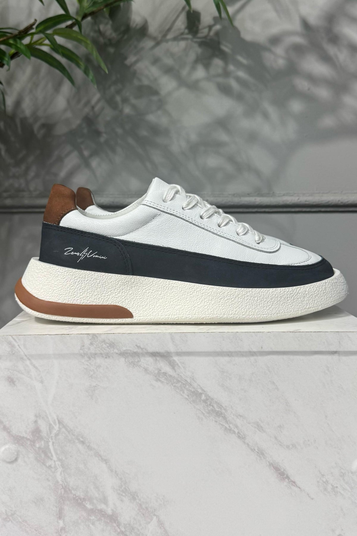 Calçado Plataforma 2.0 Branco/Azul