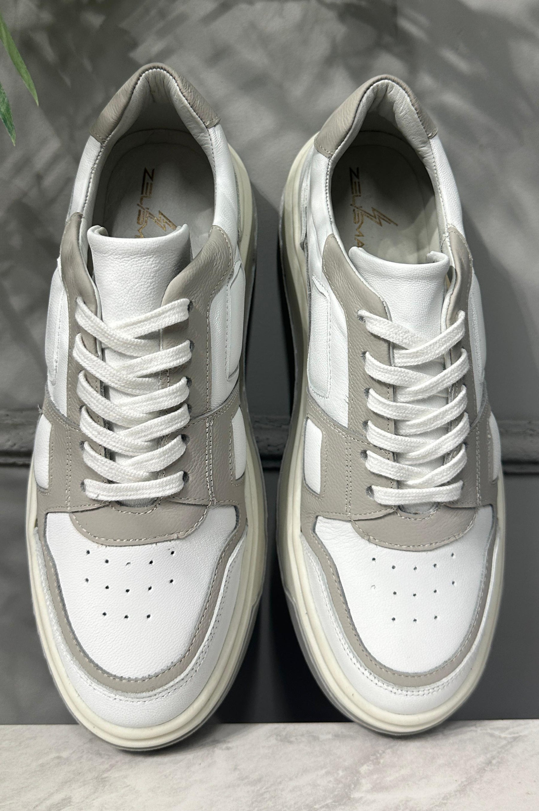 Calçado Sneaker Lennox Branco/Cinza