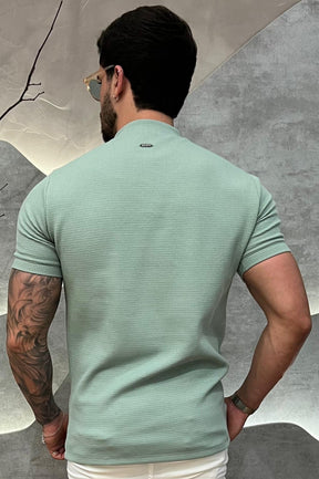 Camisa Half Ziper Texturizada
