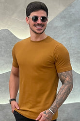 Camisa Piquet Pima Zeus Caramelo