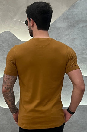 Camisa Piquet Pima Zeus Caramelo