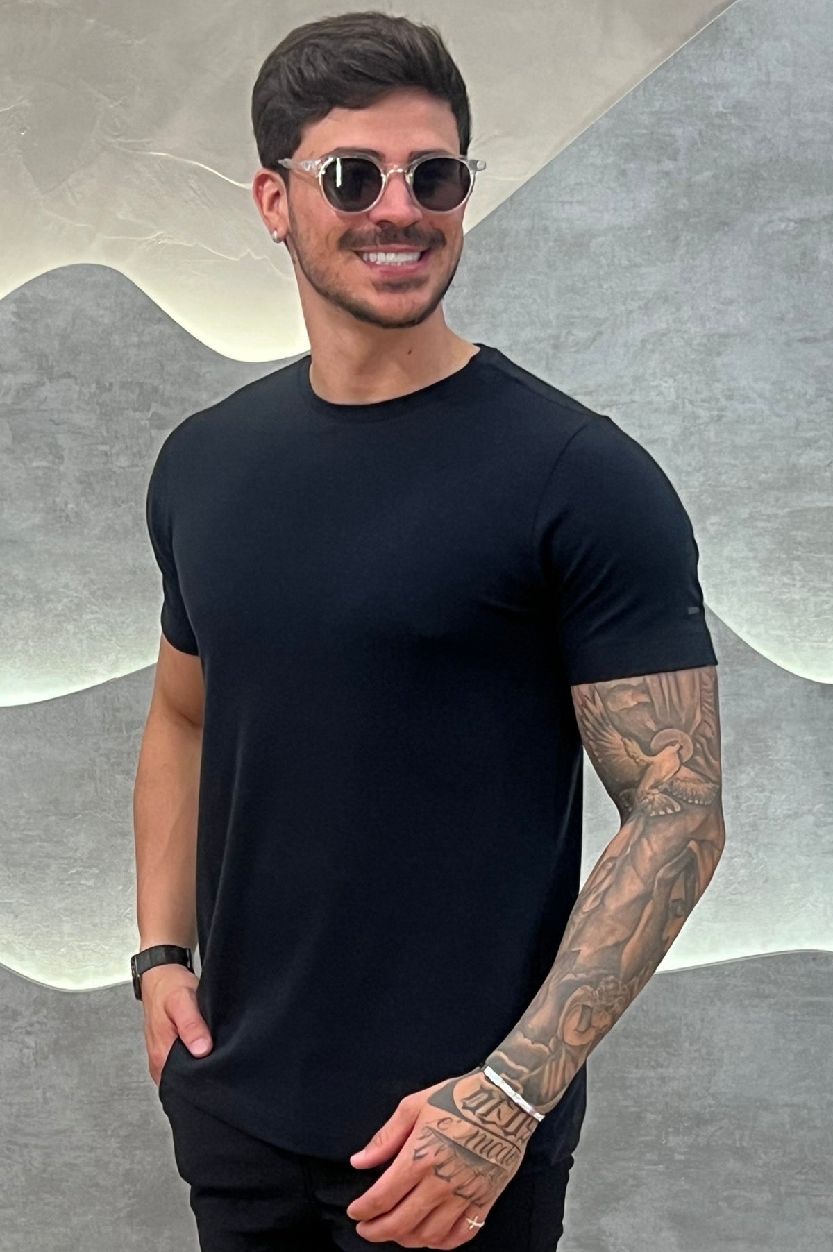 Camisa Piquet Pima Zeus Preto