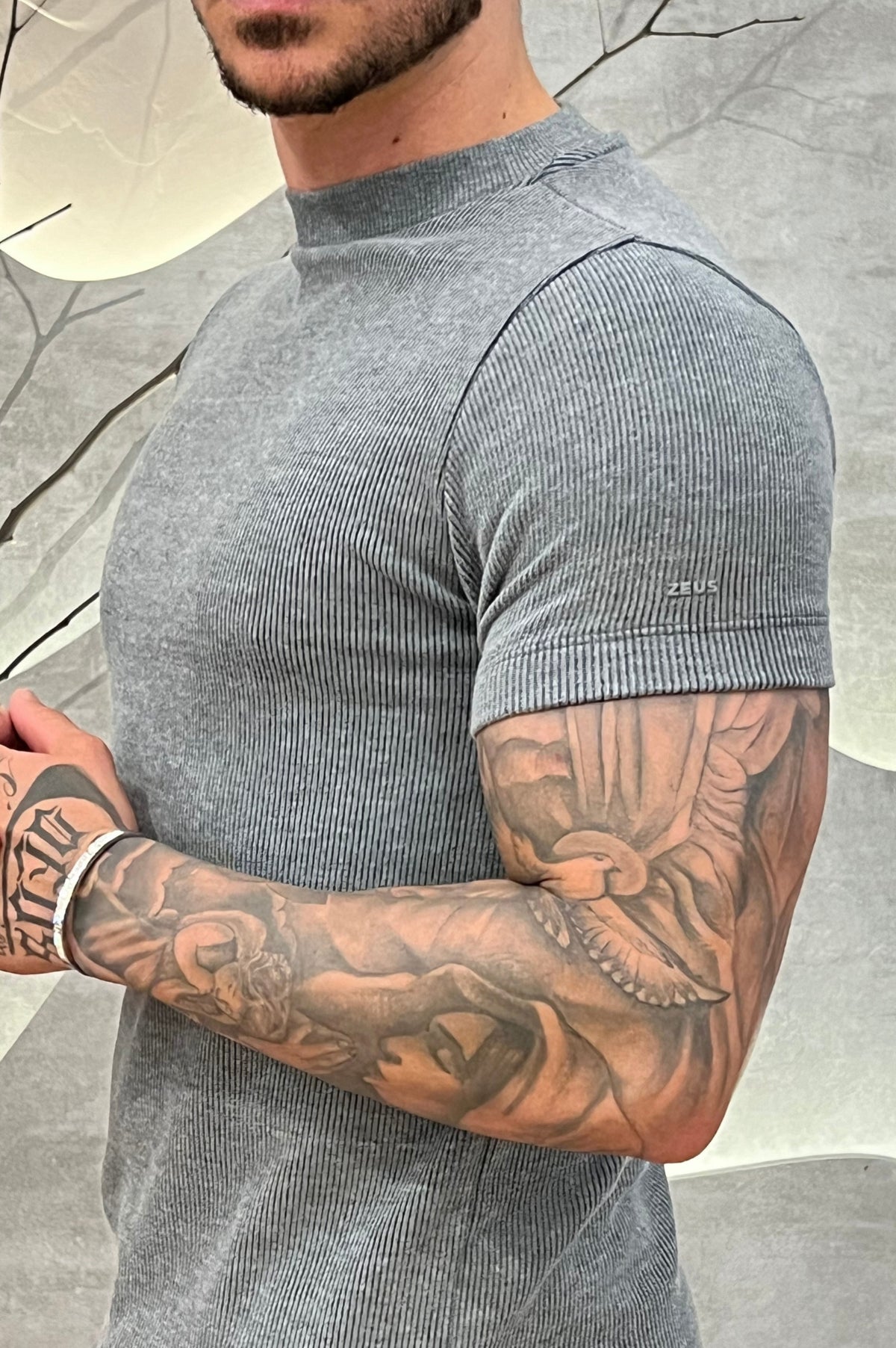 Camisa Tricochamp Canelada Zeus Cinza