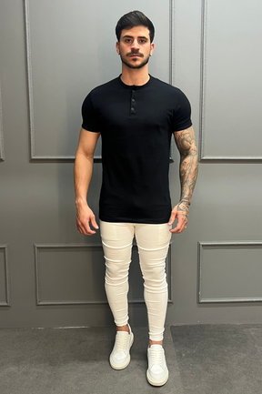Camisa Gola Henley
