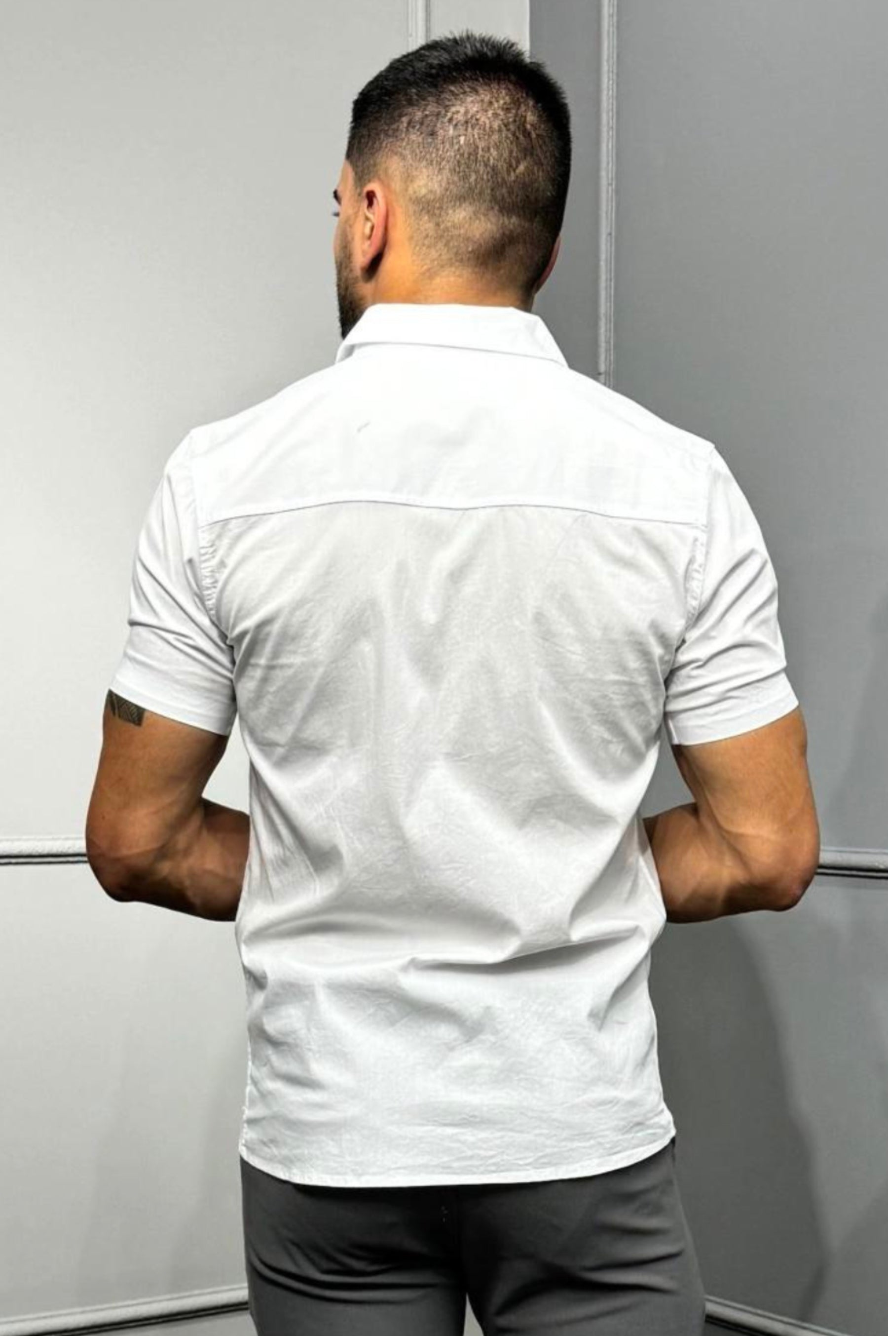 Camisa Social Manga Curta Zeus Branca