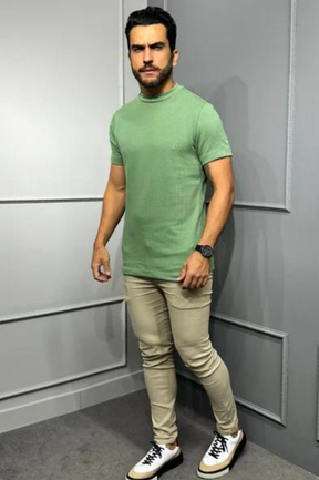 Camisa Tricochamp Canelada Zeus Verde