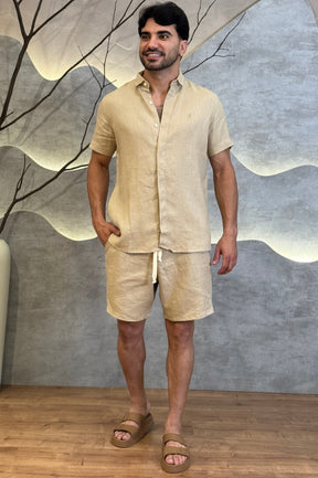 Short 100% Linho Zeus