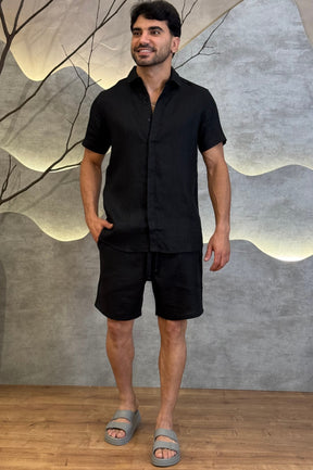 Short 100% Linho Zeus
