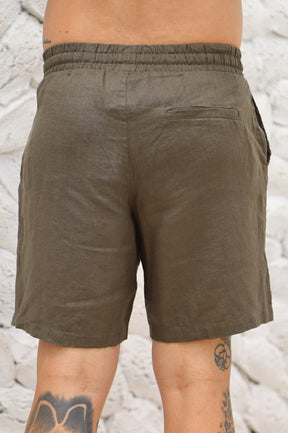Short 100% Linho Suíço