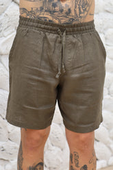 Short 100% Linho Suíço