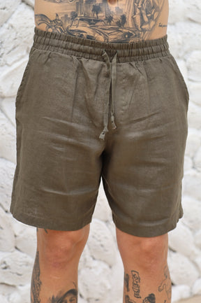 Short 100% Linho Suíço